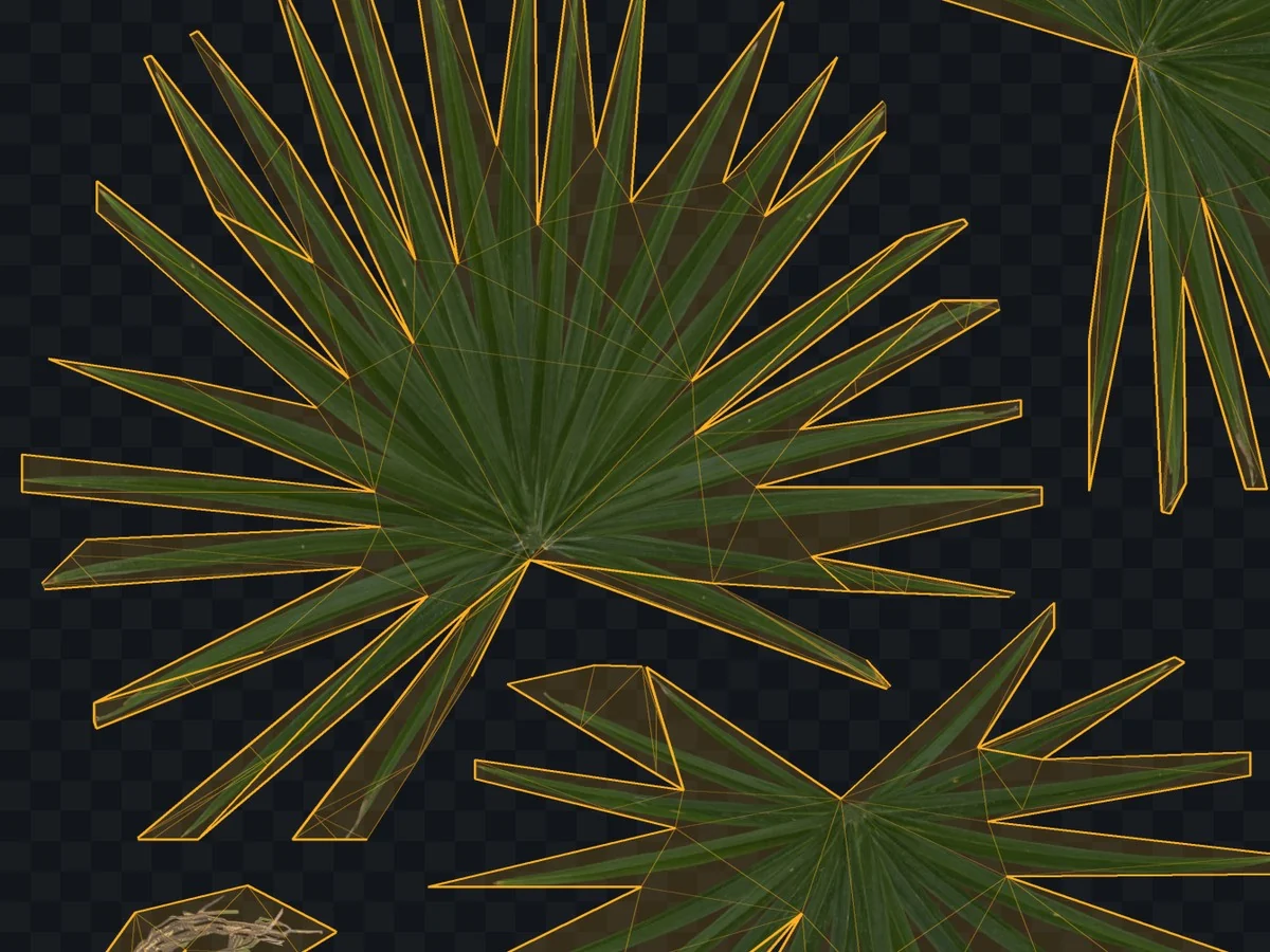 The same cards cut to the shape of the leaves